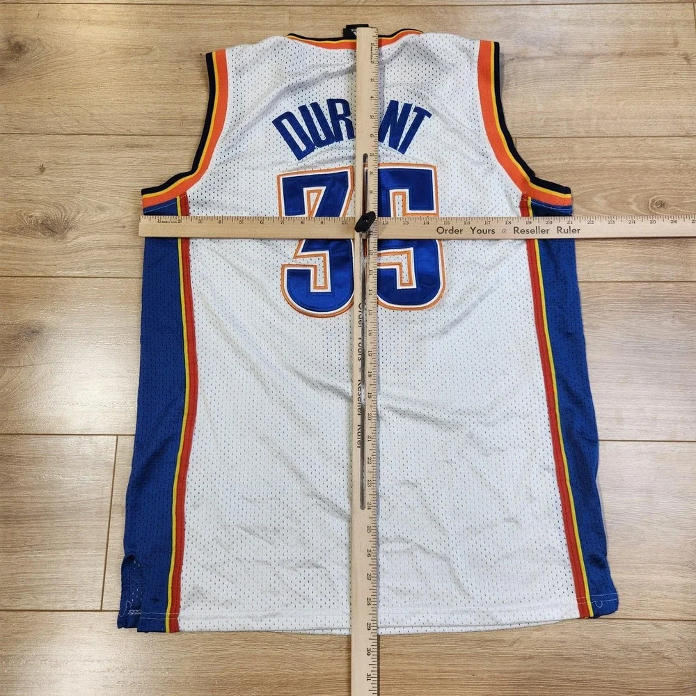 Oklahoma City Thunder Jersey Mens M‎ White NBA Basketball Adidas Durant 35 Home
